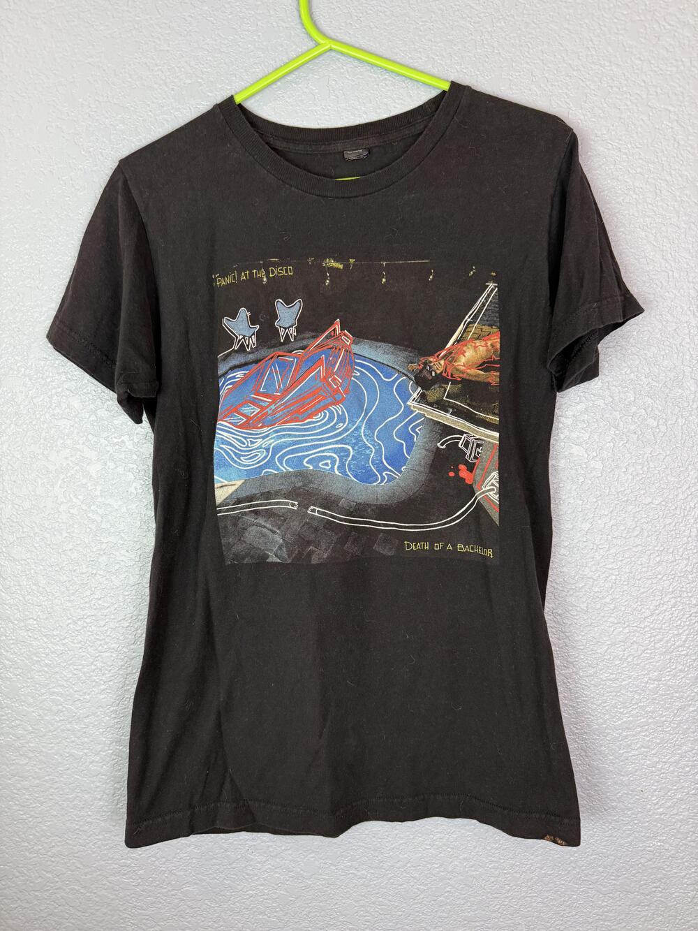 Panic At The Disco Shirt Mens Small Black Death Of A Bachelor Tour Band Tee